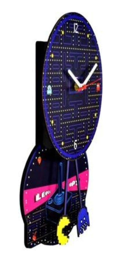 RELÓGIO DE PAREDE - PÊNDULO PAC- MAN