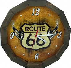 RELÓGIO DE PAREDE REDONDO ROUTE 66