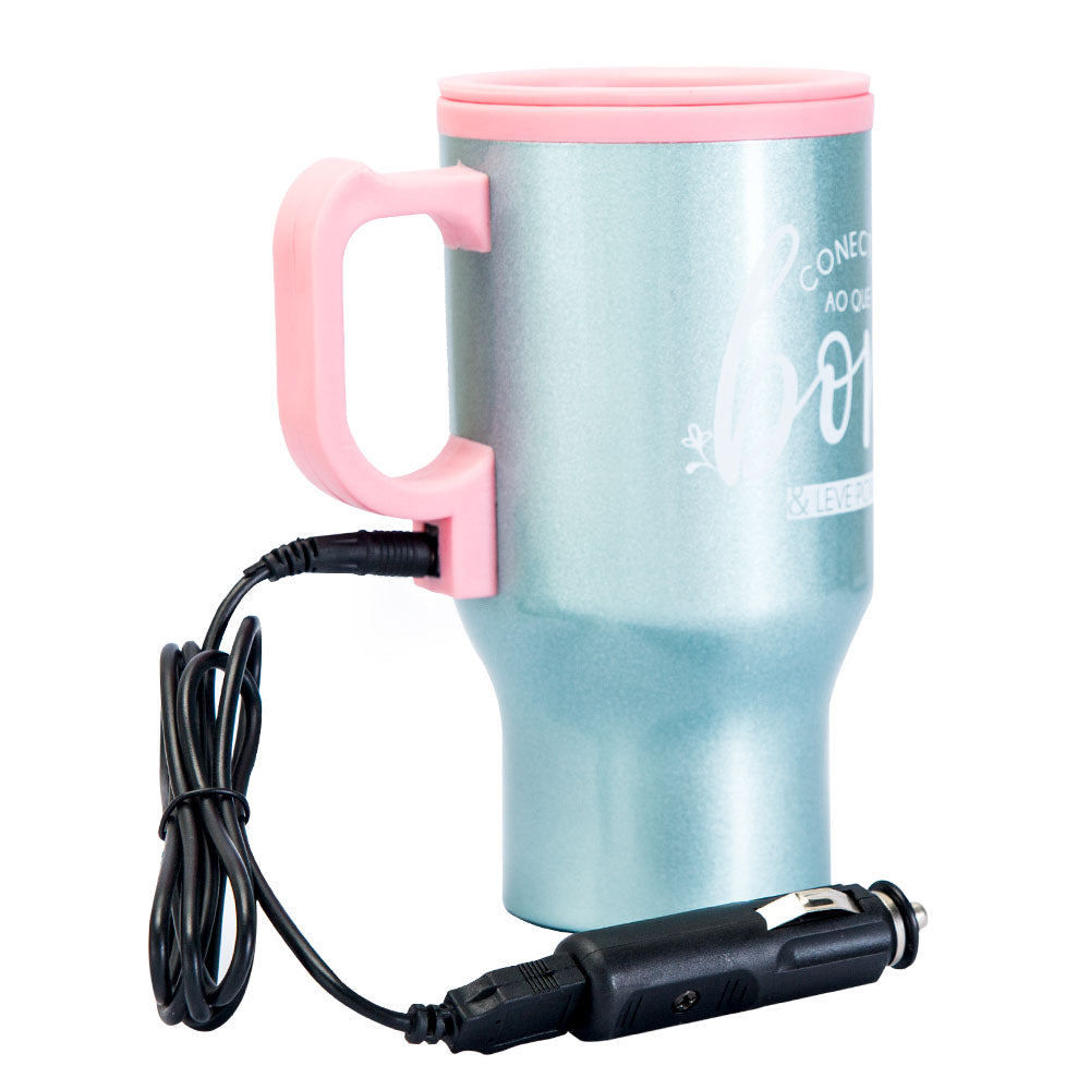 CANECA TÉRMICA USB - LEVE SÓ O QUE É BOM