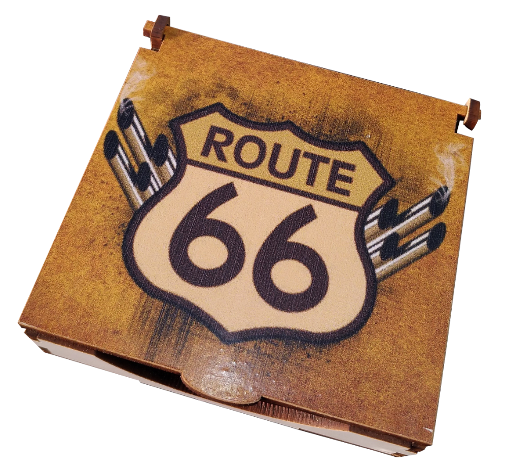 JOGO DE PORTA COPO CAIXA - ROUTE 66