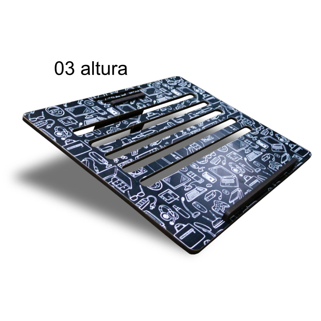 Suporte para Notebook e Tablet em madeira MDF
