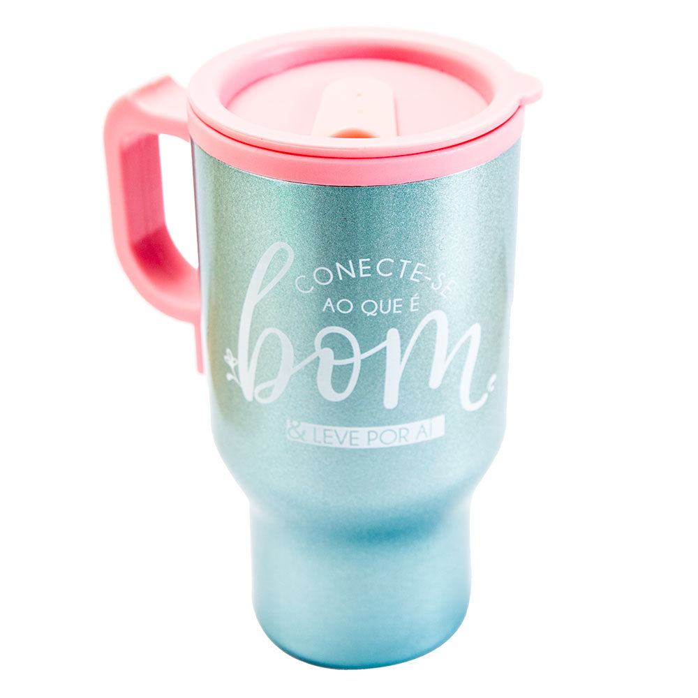 CANECA TÉRMICA USB - LEVE SÓ O QUE É BOM