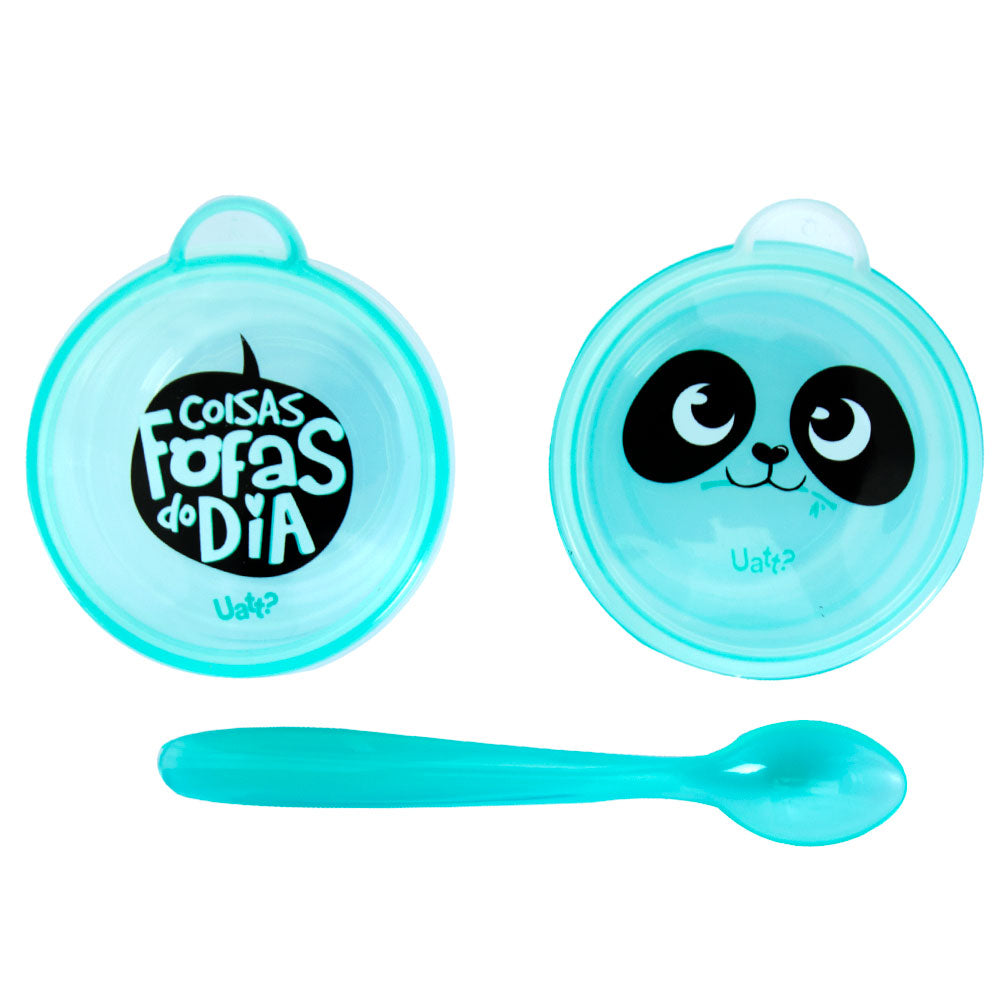 SET POTINHOS COLHER - PANDA