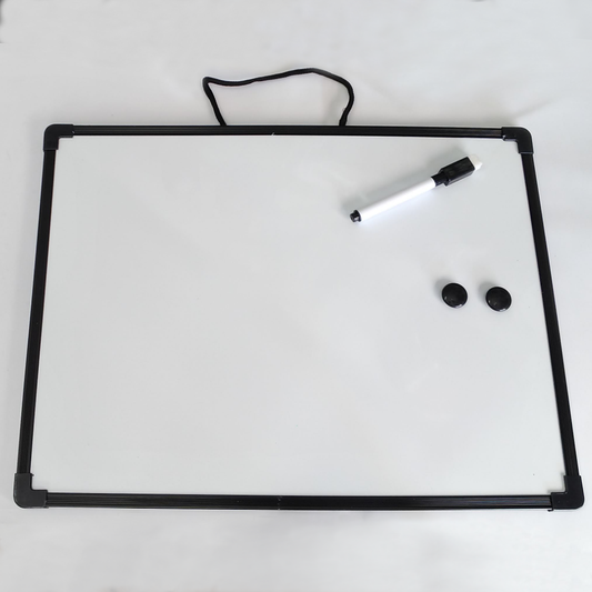 QUADRO MAGNÉTICO COM CANETA - MOLDURA PRETA 30x40 cm