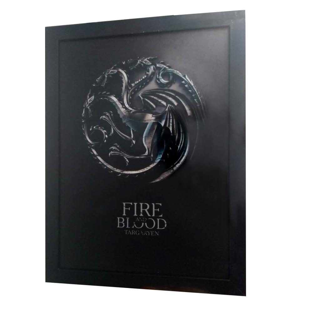QUADRO DECORATIVO FIRE AND BLOOD