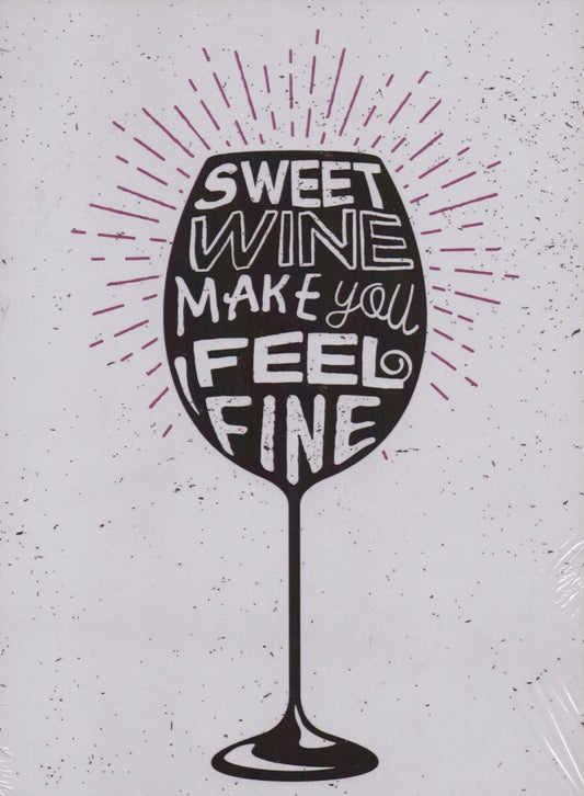 POSTER DECORATIVO TAÇA VINHO