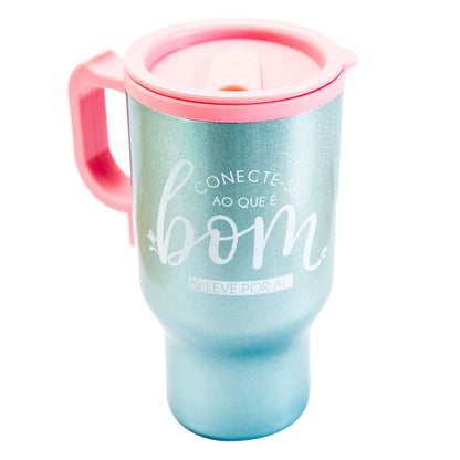 CANECA TÉRMICA USB - LEVE SÓ O QUE É BOM